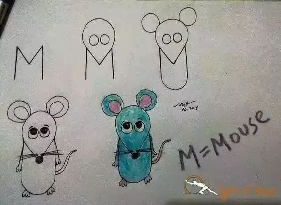 26个字母变身简笔画,孩子玩一遍就记住了