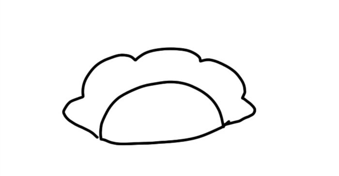 饺子简笔画