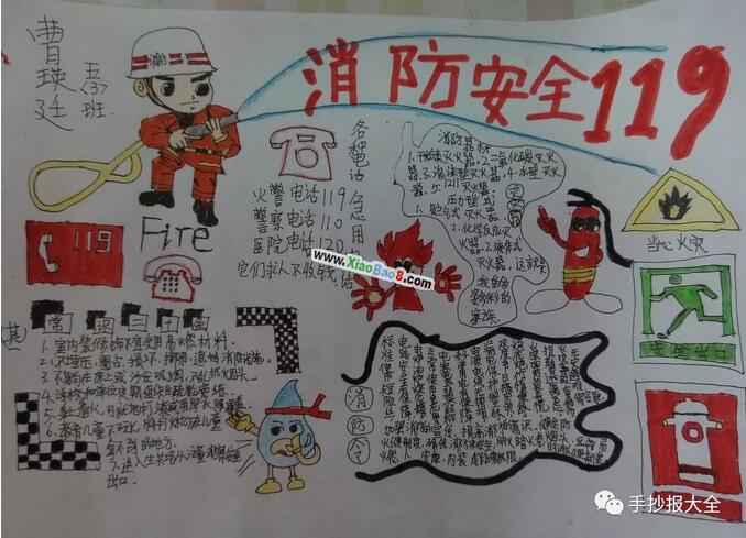 消防安全手抄报内容图片大全