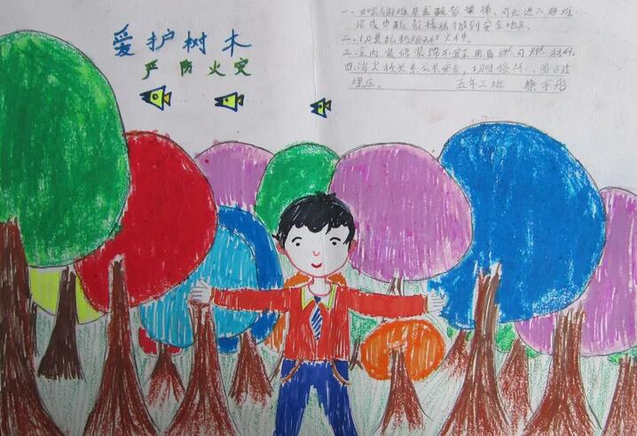 森林防火手抄报图片简单漂亮