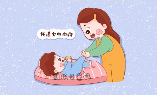 正确掌握抚摸宝宝的方法,有利宝宝发育