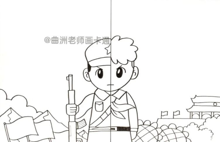 2021年八一建军节手抄报教程