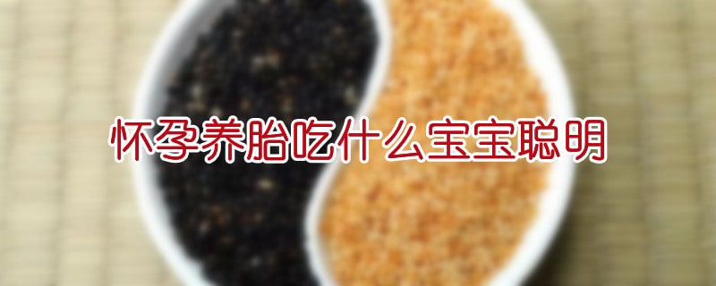 怀孕养胎吃什么宝宝聪明